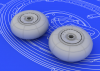 Eduard 672013 Bf 110G wheels 1/72 (EDUARD)